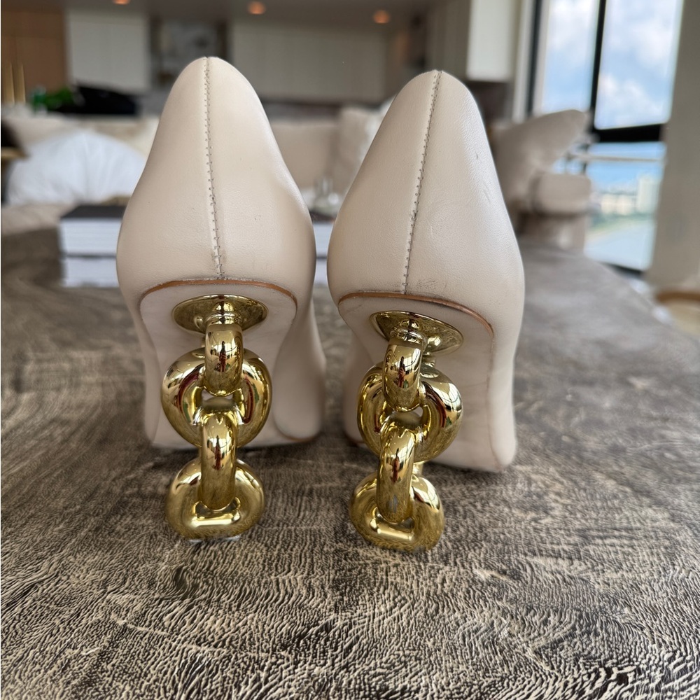 Cult Gaia Cream Pointed Heels - Picture 3 of 6